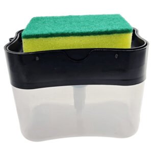 2 In 1 Sink Soap Dispenser and Sponge Holder Caddy