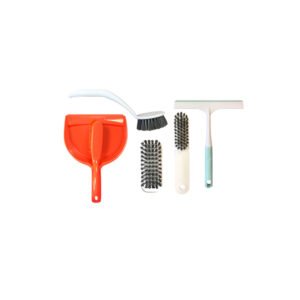 Plastic Cleaning Dustpan and Brush Set of 5